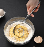 Seamless Danish Dough Whisk -10" Stainless Steel Dutch Bread Dough Whisk Tool - Image 4