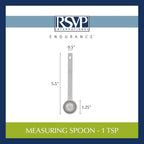 RSVP International Endurance Kitchen Collection Open Stock Measuring Spoon - Image 7