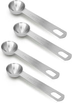 4 PCS 1 Teaspoon Stainless Steel Single Measuring Spoon by AUOIKKHOMEGARDEN