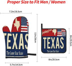 Oven Mitts and Pot Holders Sets of 4, Texas Lone Star State Retro US, Oven - Image 4