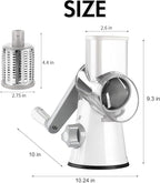 Ourokhome Rotary Cheese Grater Hand Crank, Kitchen Shredder Speed Mandolin - Image 9