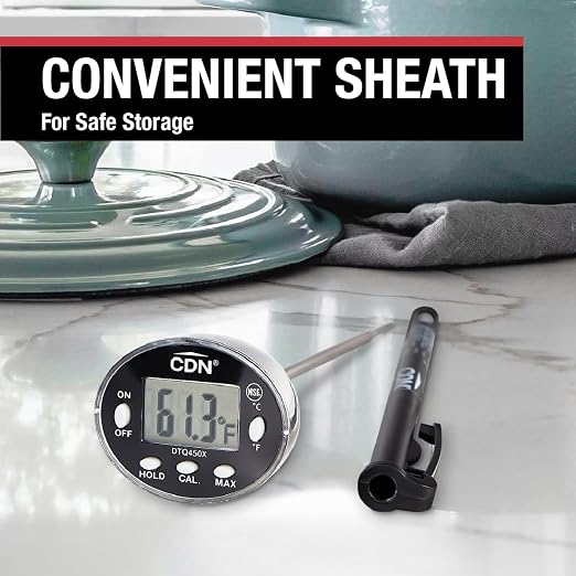 CDN Waterproof Digital Thermometer Long 4.75" Stem, NSF Certified, Brewing - Image 6
