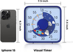 Secura 7.5-Inch Rocket Pattern Visual Timer - Image 7