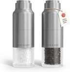 LARS NYSØM Salt and Pepper Grinder Set, Stainless Steel Manual Salt and Pepper by LN
