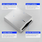 2 Packs Paper Towel Dispenser Wall Mount Commercial, Touchless Hand Towel - Image 3