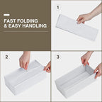 DIMJ Drawer Organizer Clothes, 6 Pack Fabric Drawer Organizer Bins, Foldable - Image 6