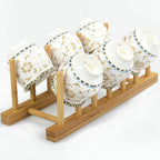 YWSHF Bamboo Wooden Dish Rack Dishes Drainboard Drying Drainer Storage Holder - Image 5
