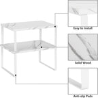 NEX Kitchen Counter Shelf, Stackable Cabinet Shelf Organizers Expandable - Image 6
