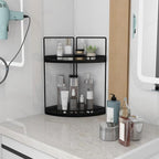 Dorhors 2-Tier Bathroom Counter Organizer, Vanity Counter Corner Shelf - Image 2