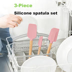 3-Piece Heat Resistant Silicone Spatula Set - Image 3