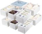 Fordonral 12 Pack Drawer Organizer Clothes, Foldable Fabric Dresser Organizer - Image 7