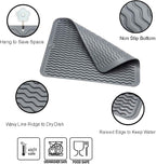 ZLR 2 Pcs Silicone Dish Drying Mat & Heat Resistant Trivet - Image 3