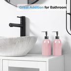 Natheeph 14OZ Ceramic Soap Dispenser Ceramic Soap Pump Dispenser Can Fill Liquid - Image 5