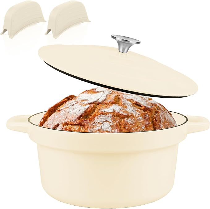 CUKOR 7QT Dutch Oven Pot With Lid, Enameled Cast Iron Dutch Ovens by CUKOR