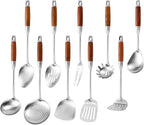 Izurok 18/10 Stainless Steel Kitchen Utensils Set, 10 Piece Cooking Utensils by IzurokBuynow