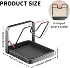Kitchen Pot Lid Storage Rack, Stainless Steel Pot Lid Holder While Cooking - Image 6
