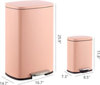 happimess HPM1006G Connor Rectangular 13-Gallon Trash Can - Image 4