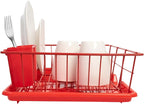 Sweet Home Collection 3 Piece Metal Dish Drainer Rack Set - Image 3