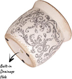 Rustic Ceramic Planter & Kitchen Utensil Holder, 6.21 Inch Vintage Crackle - Image 5