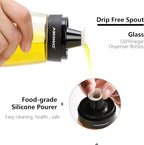 Oil and Vinegar Dispenser 2 Pack, Olive Oil and Vinegar Cruet Dispenser Bottle - Image 3