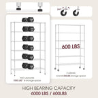 BestOffice NSF Wire Shelving Unit 6Shelf Large Storage Shelves Heavy Duty Metal - Image 3