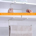 Paper Towel Hanger Holder Stainless Steel Kitchen Roll Paper Towel Holder - Image 5