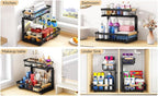 PXRACK Under Sink Organizer, Adjustable Height, 2 Tier Pull Out Under Cabinet - Image 7