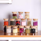 Tzerotone Spice Jar Set, 2.5oz 20 Piece Glass Jar - Image 2