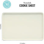 Martha Stewart Gallen 17 x 11 Inch Nonstick Carbon Steel Cookie Sheet – Teal - Image 2
