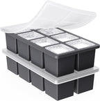 Large Ice Cube Trays for Whiskey: GGOW Big Silicone Ice Cube Trays 2Inch by GGOW