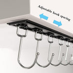 Cociat 2pcs Utensil Racks with 6 Hooks 11 Inch Mug Holder Under Cabinet Kitchen - Image 4