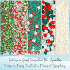 Confect Christmas Sprinkles | Sprinkles for Baking & Cake Decorative | Assorted pack of 5 Silver, Red, Green & White I Heart, stars, Snowflakes sparkling sugar | Cookie sprinkles| Dessert Decorating - Image 6
