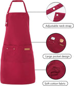Tosewever Art Aprons for Women Painting Pottery Baking, Mens Buckle Straps - Image 6