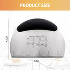 2pcs Semicircular Bench Scraper Cutter, Pastry Scraper - Image 2