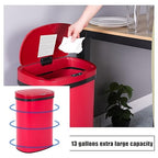 13 Gallon 50 Liter Garbage Can Kitchen Trash Can - Image 6