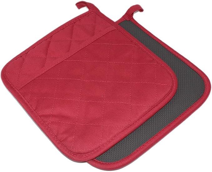 2Pcs Cotton and Neoprene Oven Pads Pot Holders by YEKOO