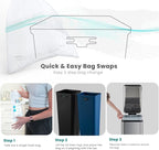 Home Zone Living 13 Gallon Slim Kitchen Trash Can - Image 6