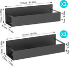 HuggieGems 4 Pack Magnetic Spice Storage Rack Organizer - Image 7