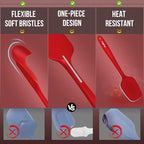 Walfos Silicone Spatula Set of 5-600°F Heat Resistant Kitchen Scraper Spatulas - Image 6