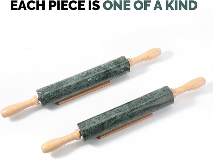 Koville Marble Rolling Pin, Non-Stick Stone Dough Roller, Rolling Pin - Image 5