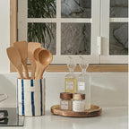 JIEMEI HOME Kitchen Utensil Holder, 7.2" Ceramic Stable Utensil Crock - Image 9