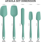 Coukre Silicone Spatula Set of 5, High Temperature Resistant, Food Grade - Image 2