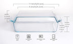 Rectangular Tempered Glass Casserole Dish, Tempered Glass Baking Dish - Image 2