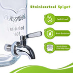2 Gallon Glass Drink Dispenser - Image 3