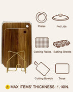 2 Pack Pot Lid Organizer Cutting Board Holder Inside Cabinet 304 Stainless - Image 5
