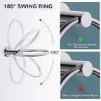 FORIOUS Toilet Paper Holder Wall Mount, SUS304 Stainless Steel Double Post - Image 5