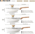 Kordisen Ceramic Nonstick Frying Pan Skillet Set - Image 7