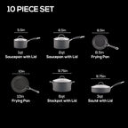 Circulon 83903 Radiance Hard Anodized Nonstick Cookware Pots and Pans Set - Image 3