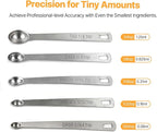 Mini Measuring Spoons Set, 18/8 Stainless Steel Teaspoon - Image 4