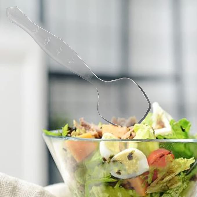 PARTY BARGAINS Disposable Clear Plastic Serving Spoons 8.75″ – Heavy-Duty Clear - Image 6
